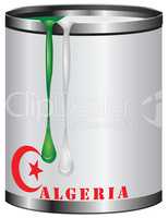 Paint color combination Algeria flag