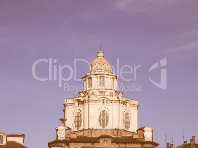 San Lorenzo church, Turin vintage
