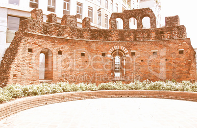 St Giovanni in Conca ruins, Milan vintage