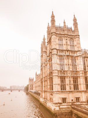 Houses of Parliament vintage