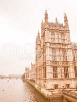 Houses of Parliament vintage