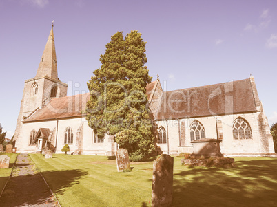 St Mary Magdalene church in Tanworth in Arden vintage