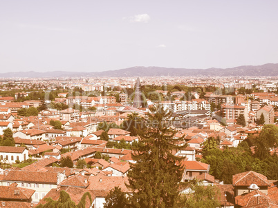 Turin panorama vintage