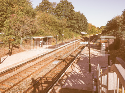 Wood End station in Tanworth in Arden vintage