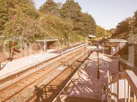 Wood End station in Tanworth in Arden vintage