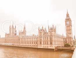 Houses of Parliament vintage