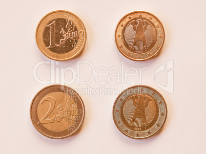 Euro coin vintage