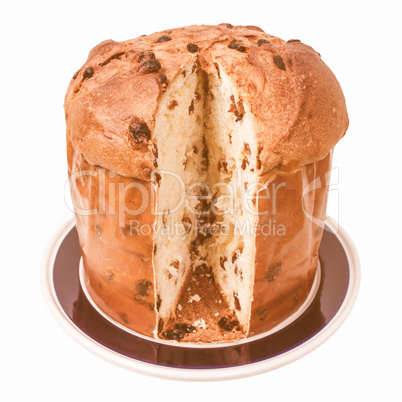 Retro looking Panettone bread