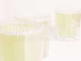 Green apple juice vintage