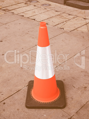 Traffic cone vintage