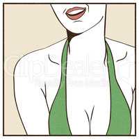 Female sexy breast