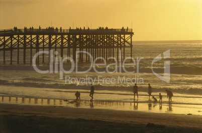 Pier at sunset