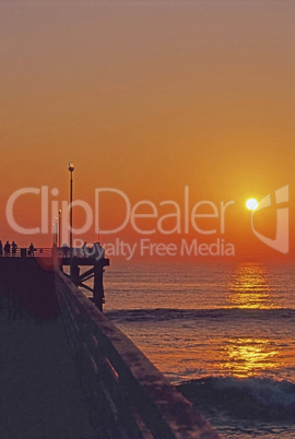 Pier at sunset