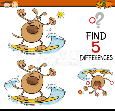 task of differences cartoon