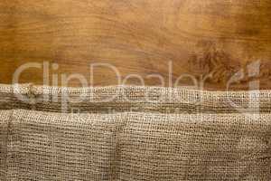 Background made of old sackcloth