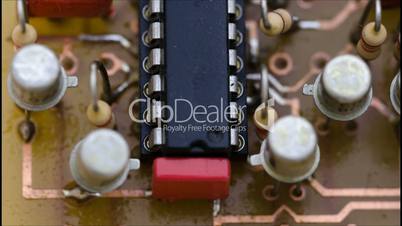 Pan shot of a circuit board 03