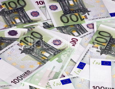 europe euros banknote of hundreds