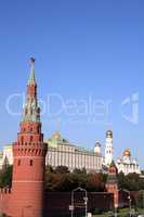 Kremlin tower on sky background