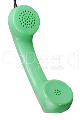 Old Green Rotary Telephone handset