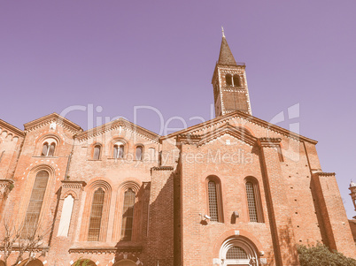 Sant Eustorgio church Milan vintage