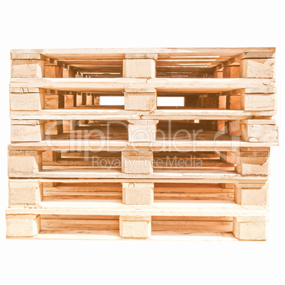 Pallets isolated vintage