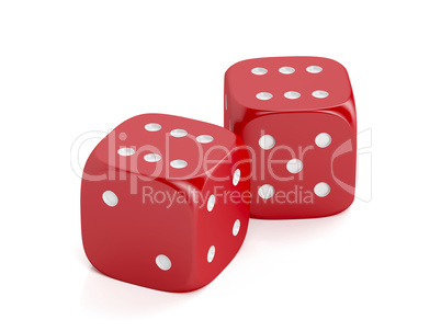 Red winning dices