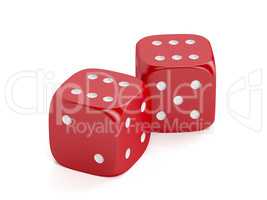 Red winning dices