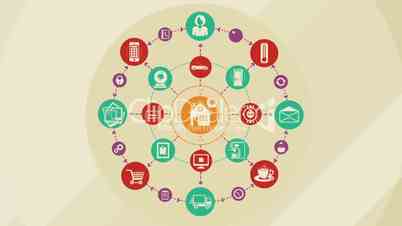 Internet Of Things and Smart Home Concept