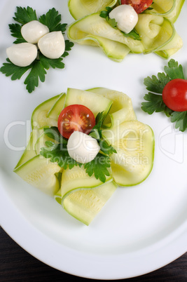 Appetizer of zucchini