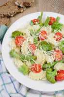 Pasta with vegetables and Parmesan