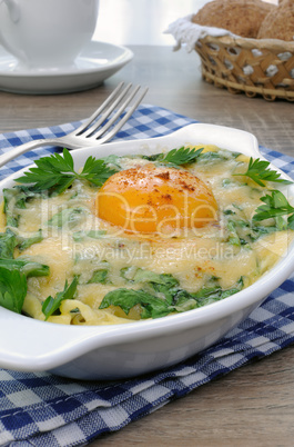 baked spinach and cheese