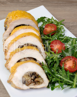 Chicken fillet stuffed with mushrooms