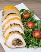 Chicken fillet stuffed with mushrooms