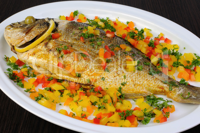 baked fish Dorado