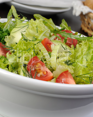 Light summer vegetable salad