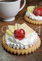 Tartlets with fruits
