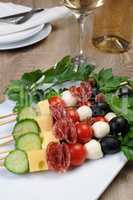 Canape on a skewer