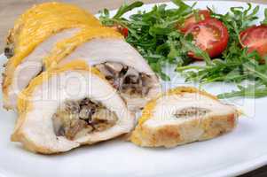 Chicken fillet stuffed with mushrooms