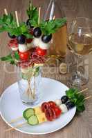Canape on a skewer