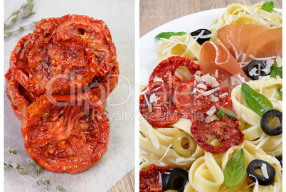 dried tomatoes with pasta