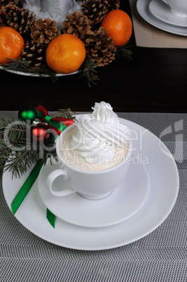 A cup of coffee at Christmas