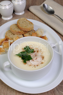 Mushroom soup puree