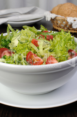 Light summer vegetable salad