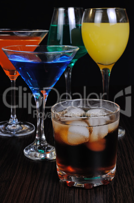 variety of drinks