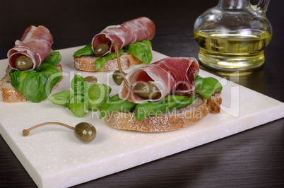 Sandwich of jamon