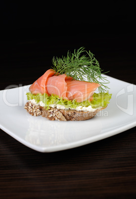 Salmon sandwich