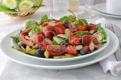 Salad of summer vegetables