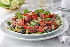 Salad of summer vegetables