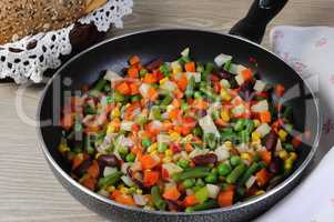 stew stewed vegetables in a pan