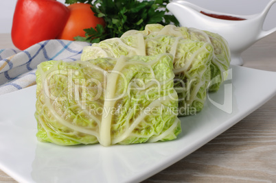 stuffed savoy cabbage